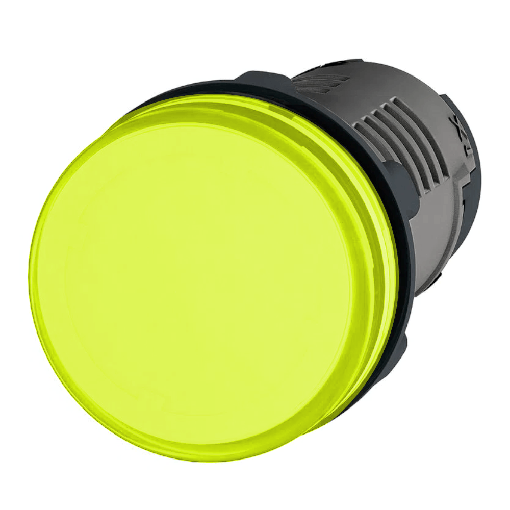 Sinalizador LED Plástico Amarelo 22mm 24VCA/CC XA2EVB8LC