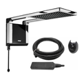 Chuveiro 5500 W 127v Preto/Cromado Acqua Storm Ultra - 7510056 - Lorenzetti - Dimensional | Produto e acessórios
