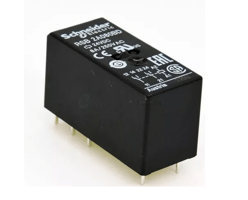 Relé de Interface 8A 2NA+2NF 24VCC Schneider | Dimensional - Imagem na horizontal