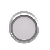 Frontal Botão Comando Iluminado Redondo Metálico Branco 22 Mm ZB4BW313 Schneider