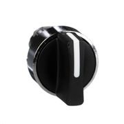 Harmony cabeçote XB4manopla Padrão22 mmpretomoldura metálica 3-Pos.  - ZB4BD3 - Schneider