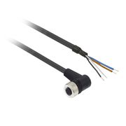 Conector Sensor Fêmea Angular 90 Graus Poliuretano 4 Polos M12 5 M XZCP1241L5 - Telemecanique
