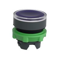 Frontal Botão Comando Iluminado Redondo Saliente Azul 22 Mm Schneider