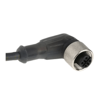 Cabo Com Conector M12 Cotovelo 4 Pinos 10M Para Sensor XZCP1241L10 Telemecanique