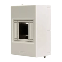 Quadro Distribuição Disjuntor Termoplástico Branca Sobrepor Din 4 94x142x70,5mm SSCT4 Steck