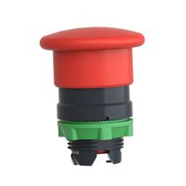 Frontal Botão Comando Cogumelo 40 mm Vermelho 22 mm ZB5AC4 Schneider