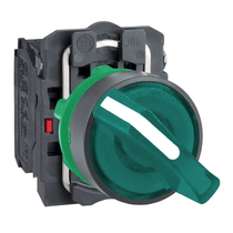Botão De Pressão Iluminado 22mm Plástico Verde 220V 2 FIXA XB5AK123M5 Schneider