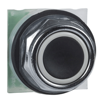 Botão Redondo Metálico Preto 30mm 1NA+1NF Impulso 9001KR1BH13 Schneider