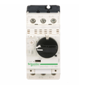 Disjuntor Motor Tripolar 2,5A 100KA GV2L07 Schneider - Dimensional | Produto na posição frontal