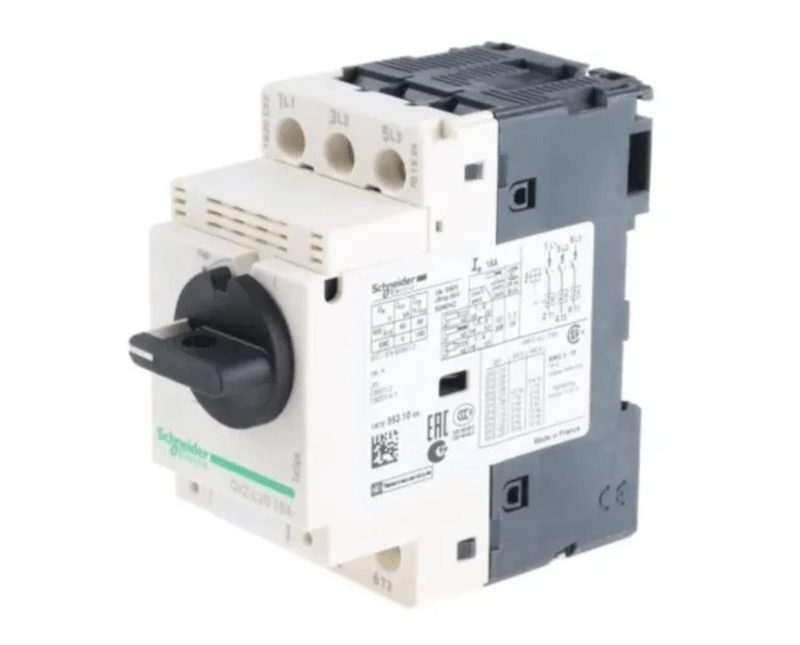 Disjuntor Motor Tripolar 2,5A 100KA GV2L07 Schneider - Dimensional | Ampliado nos detalhes do produto