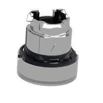Frontal Botao Comando Iluminado Redondo Metalico Incolor 22 Mm ZB4BW37 Schneider