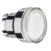 Frontal Botao Comando Iluminado Redondo Metalico Incolor 22 Mm ZB4BW37 Schneider