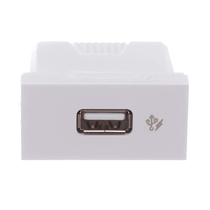 Módulo Tomada Carregador USB Embutida Branco 1 Módulo Orion S70547004 Schneider
