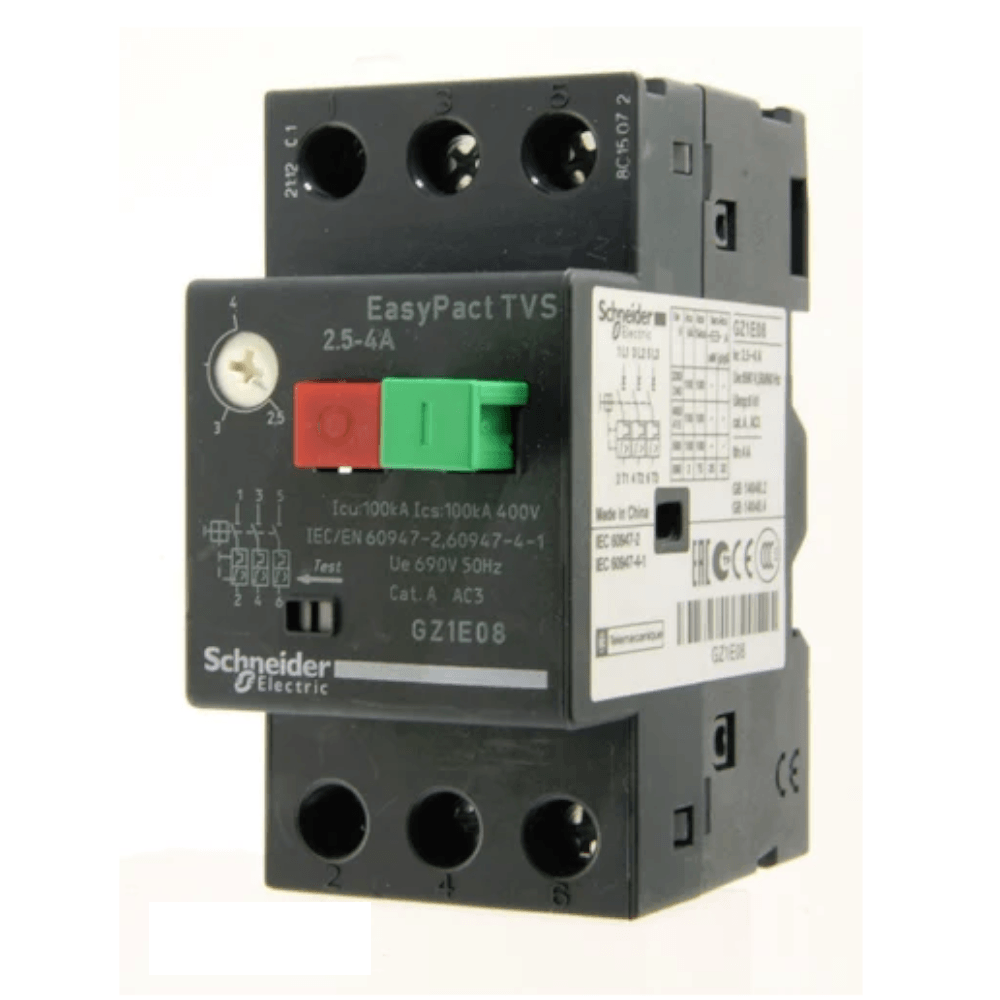 Disjuntor Motor Tripolar 2,5-4A 380VCA 51A 100KA Parafuso Tesys