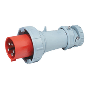 Plugue Energia Industrial Móvel (Acoplamento) Macho 3 Polos + Neutro + Terra 125A 380440V Vermelho 12821026 WEG
