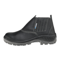 Bota Elástico Bidensidade Bico Plástico Preta - Lateral Esquerda