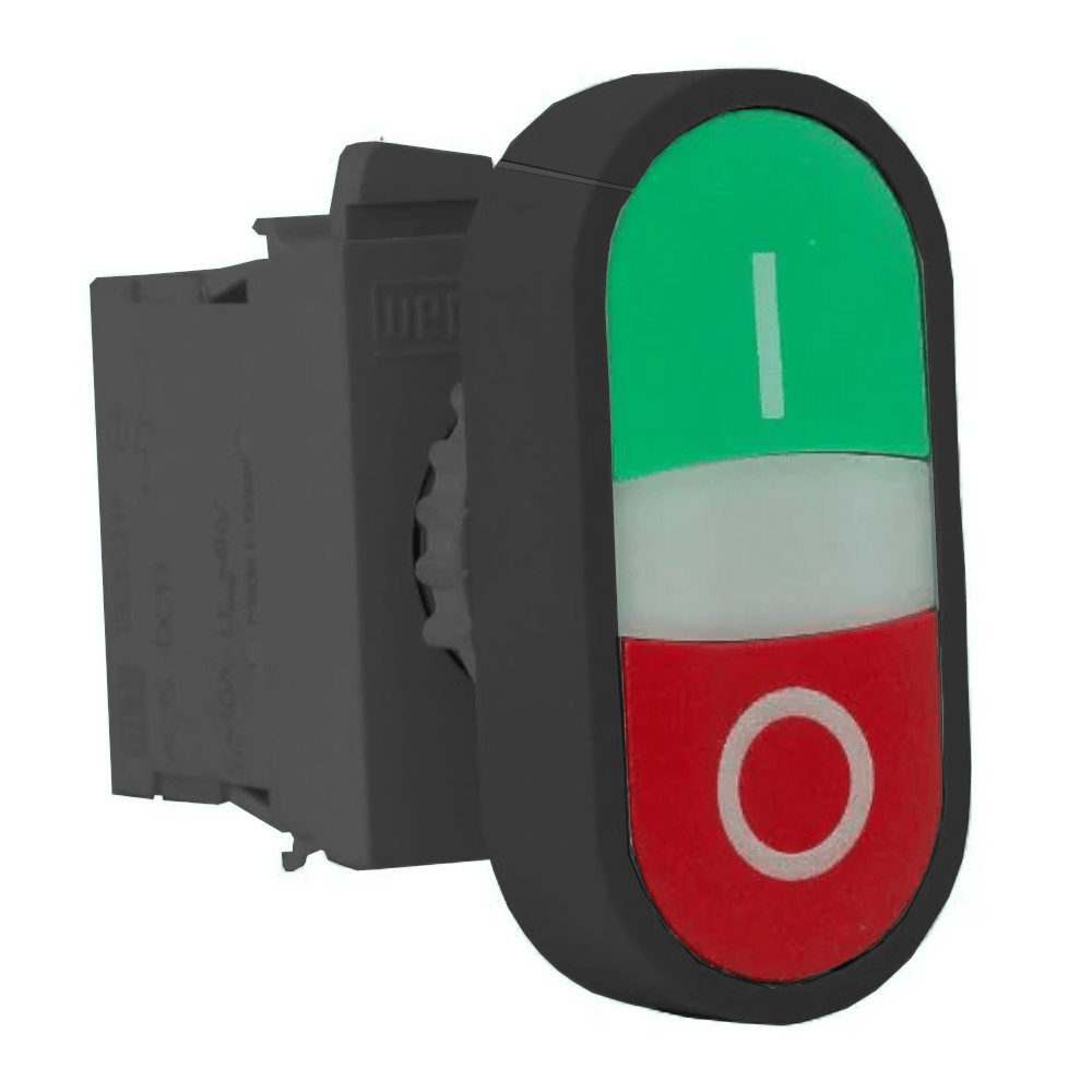 Botão Duplo Verde/Vermelho 22 Mm 230 V 1na+1nf Impulso