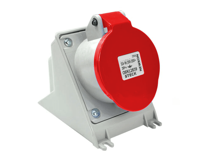 Tomada Industrial Não Metálica Sobrepor Fêmea Tripolar Neutro