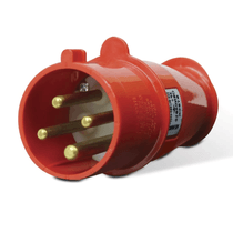 Plugue Energia Industrial Macho Tripolar Terra 63A 380/440V Vermelho N4576 Steck