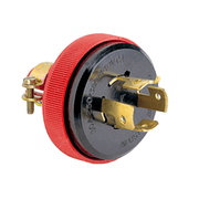 Plugue Energia Industrial Macho Tripolar Terra 30A  440V Vermelho 056407 Pial