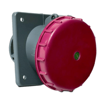 Tomada Industrial Não Metálica Fêmea Tripolar Terra 63A 380/440V Vermelha S4546W Steck