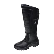 Coturno Moto Preta Bico De Plástico Zip 60C32MOTBP Tamanho 36 CA 39808 Marluvas
