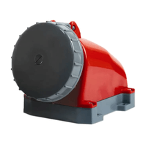 Tomada Industrial Não Metálica Sobrepor Fêmea 3 Polos + Terra 16 A 380/440 V Vermelha S4006W Steck