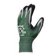 Luva Proteção Mecânica Fibra Nitrílico Verde e Preto DA13420 Tamanho 8 Danny
