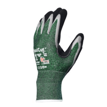 Luva Proteção Mecânica Fibra Nitrílico Verde e Preto DA13420 Tamanho 8 Danny