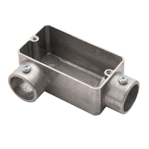 Condulete Alumínio LR 1/2 Sem Rosca Cinza Sem Tampa LRSR101 Wetzel