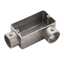 Condulete Alumínio LR 1/2 Sem Rosca Cinza Sem Tampa LRSR101 Wetzel