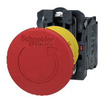 Botão Cogumelo 40Mm Vermelho 22Mm Giratório Com Gravação Setas Direcionais XB5AS8442 Schneider