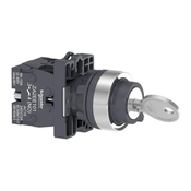 Comutador Com Chave 2 Posições Preto 22mm 45 Graus XA2EG21 Schneider