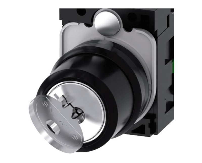 Comutador Com Chave 2 Posições Preto 22mm 45 Graus Schneider