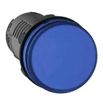Sinalizador Monobloco Plástico Azul 22mm 24VCA XB7EV06BP Schneider