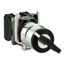 Comutador Chave 2 Posições Metálico Preto 22mm XB4BG21 Schneider