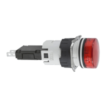 Sinalizador Plástico Redondo Vermelho 16mm 12/24VCA Schneider