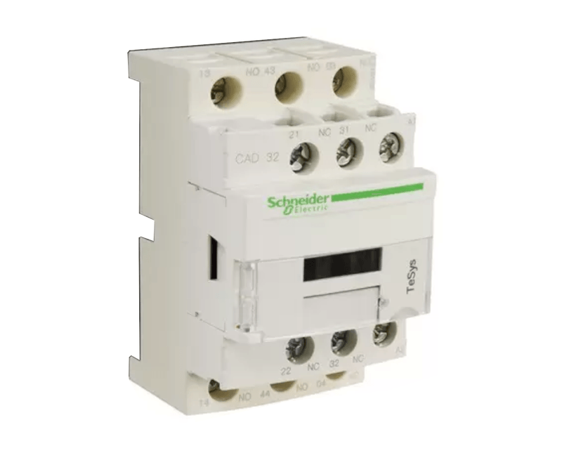 Contator AuAuxiliar Tesys 24VCC CAD32BD Schneider - Dimensional | Imagem ilustrativa - Visão traseira