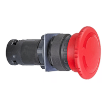 Botão Cogumelo 40mm Vermelho 22mm 250V XB7ES542P Schneider