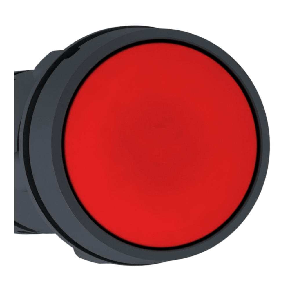 Botão Redondo Vermelho 22Mm 250V XB7NA45 Schneider - Dimensional