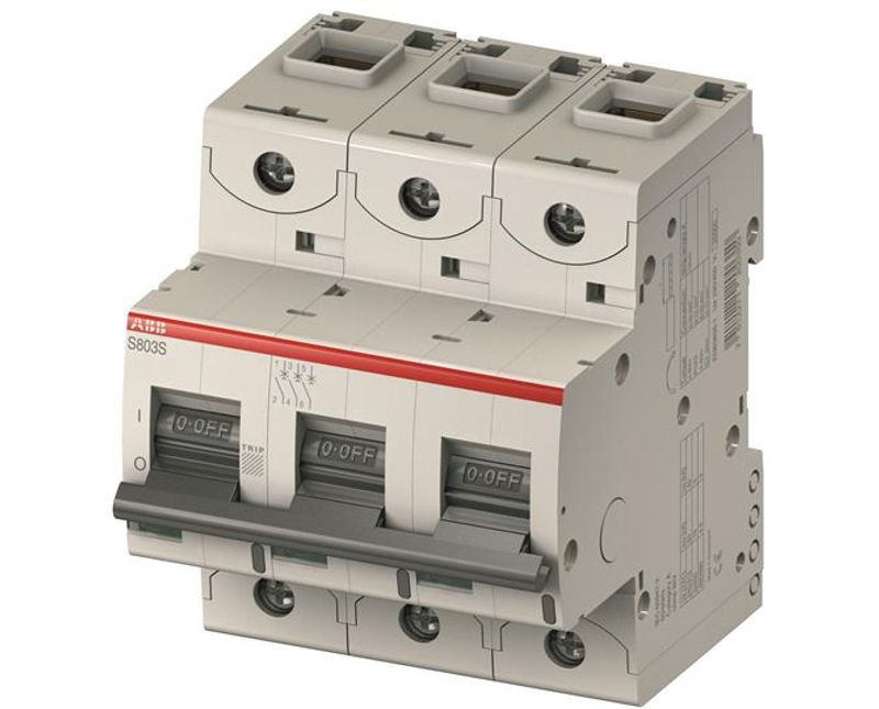 Disjuntor Mini Tripolar 63A 230/400VCA Curva C 36KA S800N S803NC63 ABB