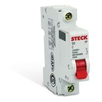 Disjuntor Mini Monopolar 63A 220VCA C 6KA Sdzd Sdzd61C63 Steck