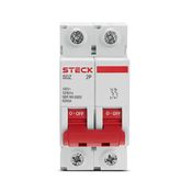 Disjuntor Mini Bipolar 63A Curva C 4,5KA SDZD62C63 Steck