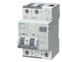 Disjuntor Diferencial Residual Bipolar Curva C 220/380VCA 25A 30MA 10KA 5SU13247FA25 Siemens