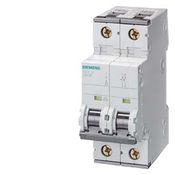 Disjuntor Mini Bipolar 10A 220/380VCA Curva C 15KA 5SY72107 Siemens