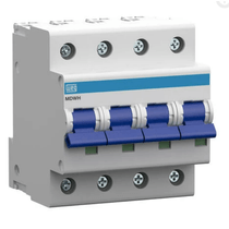 Disjuntor Mini Tetrapolar 16A 400VCA/250VCC C 10KA Mdwh Mdwhc164 Weg