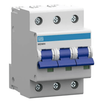 Disjuntor Mini Tripolar 6A 400VCA/250VCC C 10KA Mdwh Mdwhc63 Weg