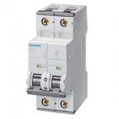 Disjuntor Mini Bipolar 63A 250/440VCA Curva C 10KA 5SY4 5SY42637 Siemens