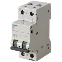Disjuntor Mini Bipolar 20A 220/380VCA B 6KA Sentron 5Sl62206Mb Siemens
