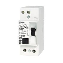 Disjuntor Diferencial Residual Bipolar Curva C 400VCA 16A 30MA 4,5KA 5SU13231BB16 Siemens
